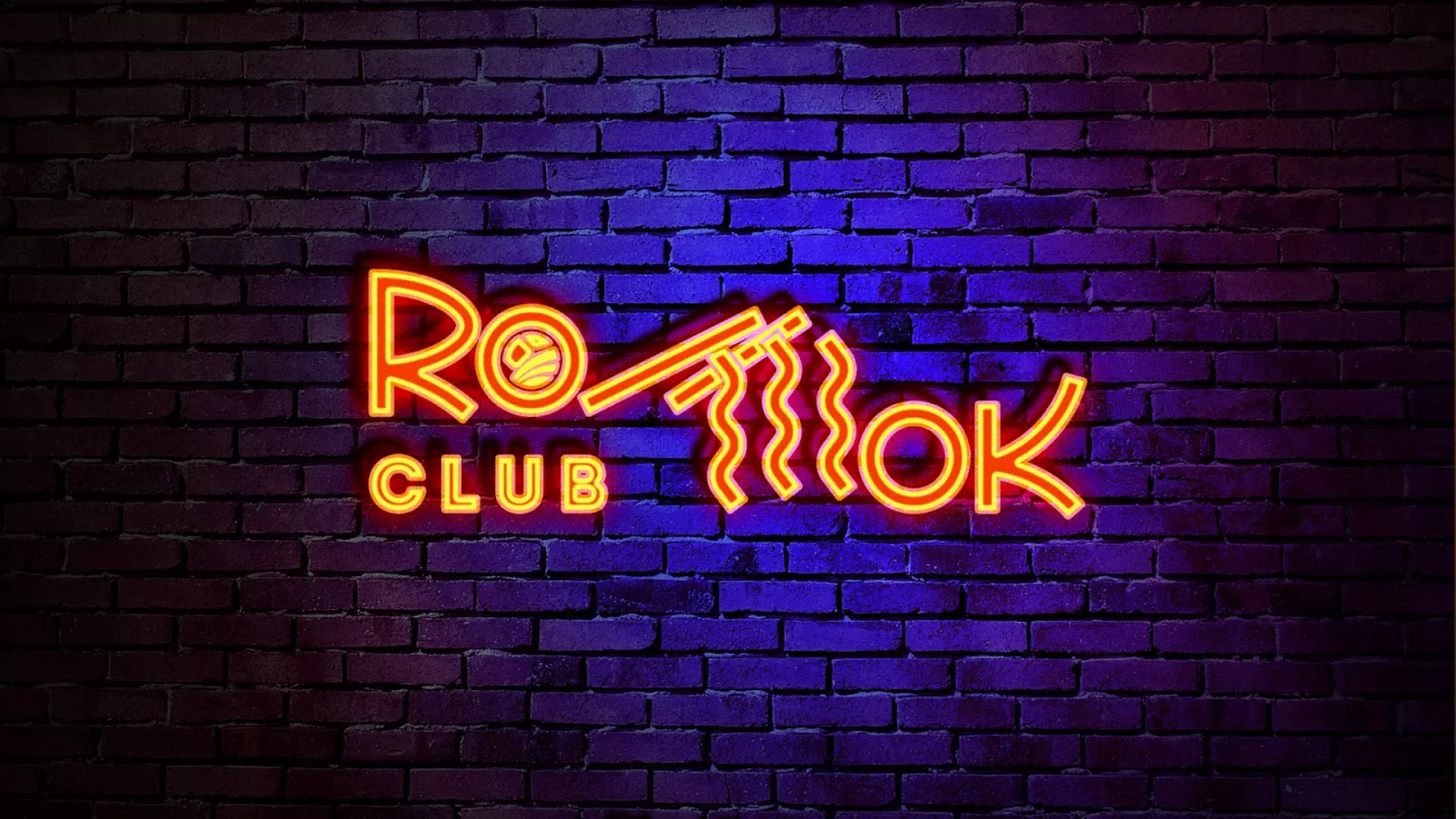 Разработка интерьерной вывески суши-бара «Roll Wok Club» в Шелехове
